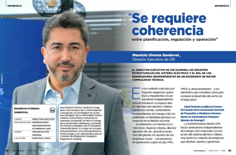 “Se requiere coherencia entre planificación, regulación y operación”